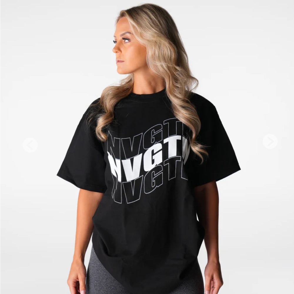 NVGTN - Black Wave Graphic Tee
